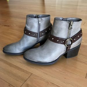 Taupe ankle boots